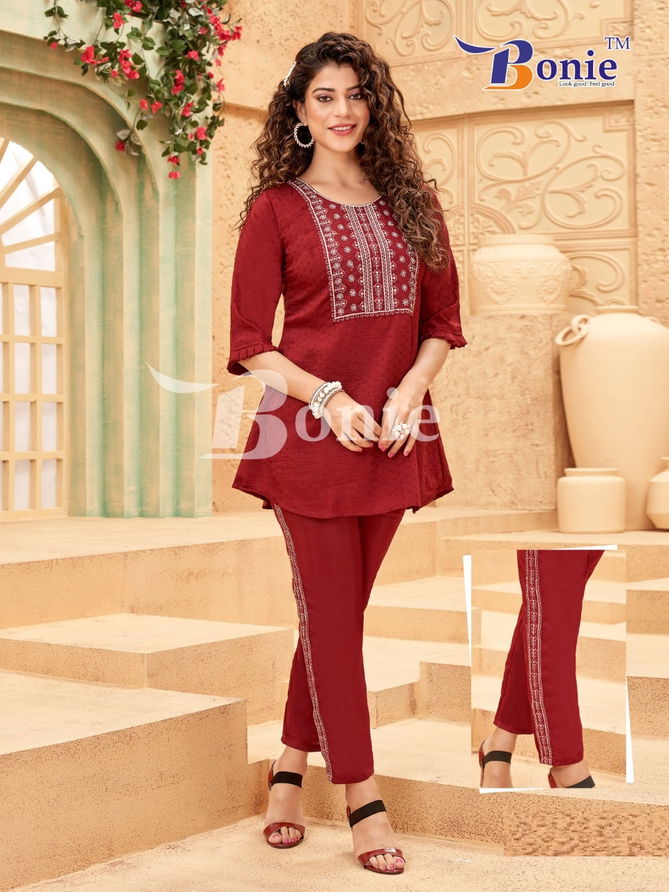 Bonie Vacation Designer Wear Wholesale Kurtis With Bottom Catalog